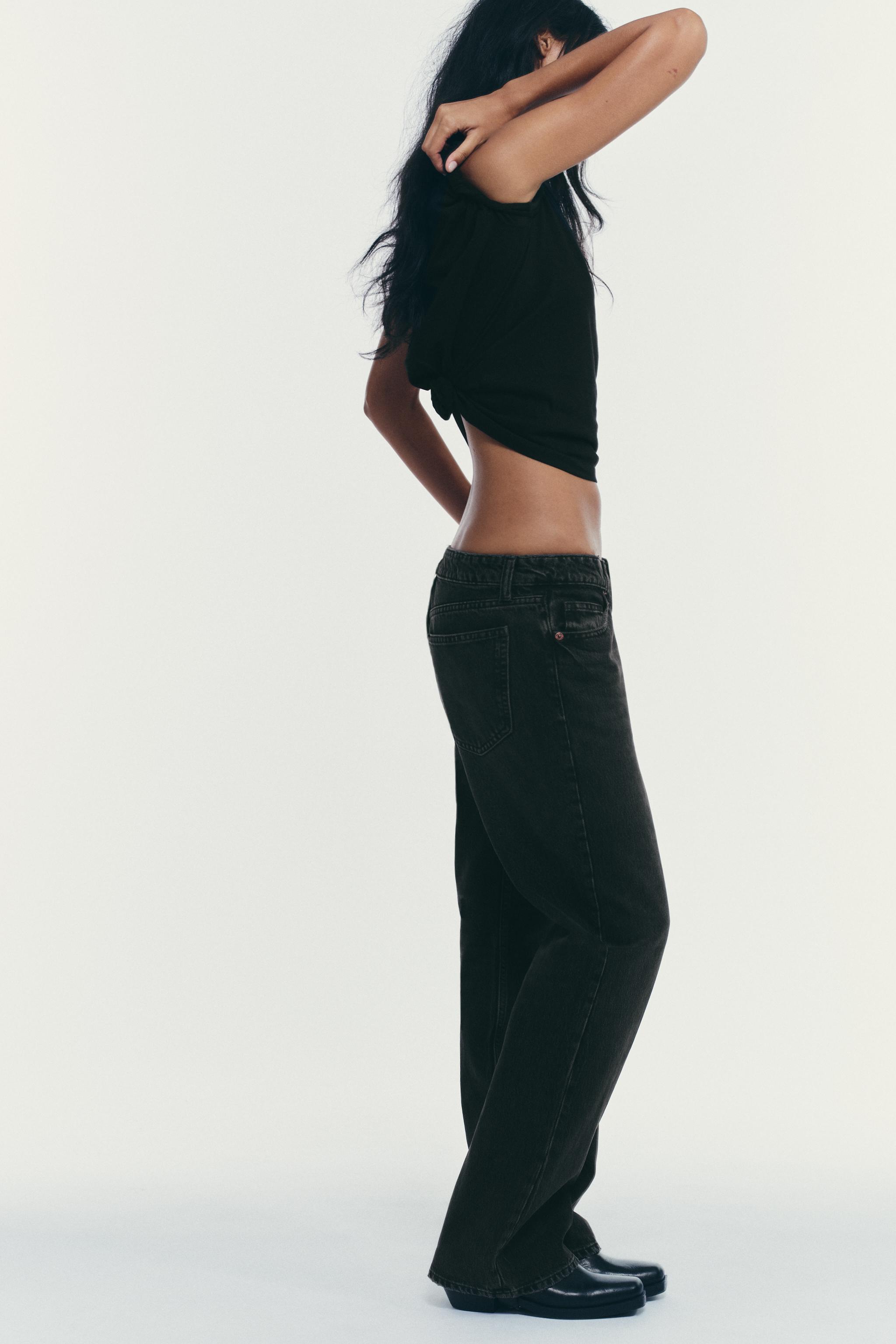 TRF LOW RISE WIDE LEG JEANS